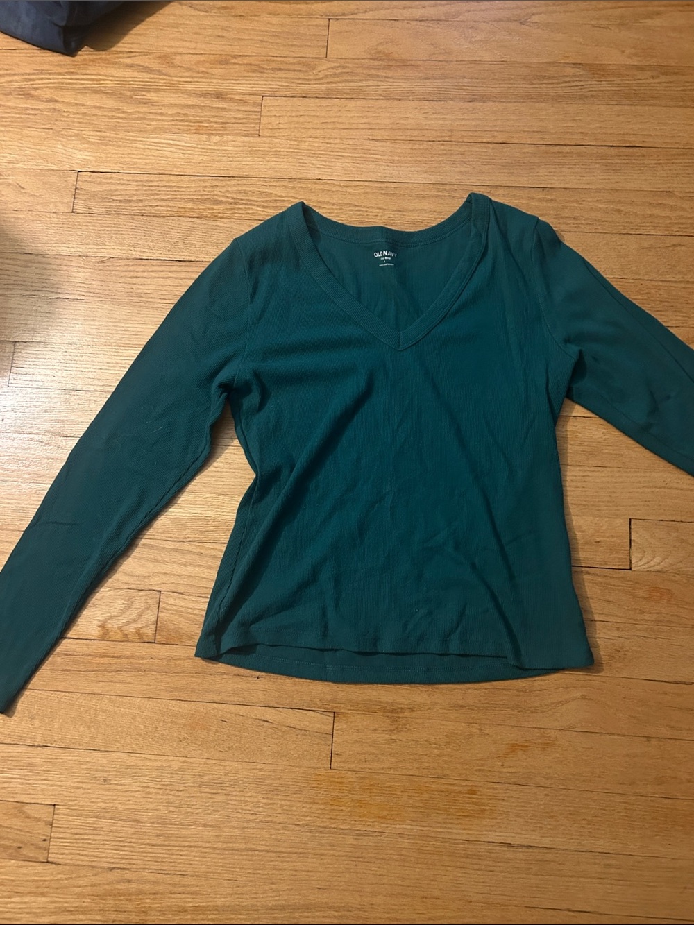 Old Navy Teal V-Neck Long Sleeve Top